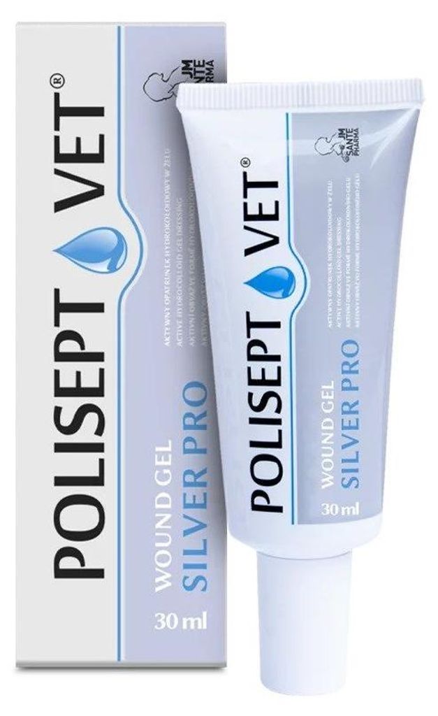 JM SANTE Polisept Vet Wound gel Silver Pro - gel dressing Productafbeelding 