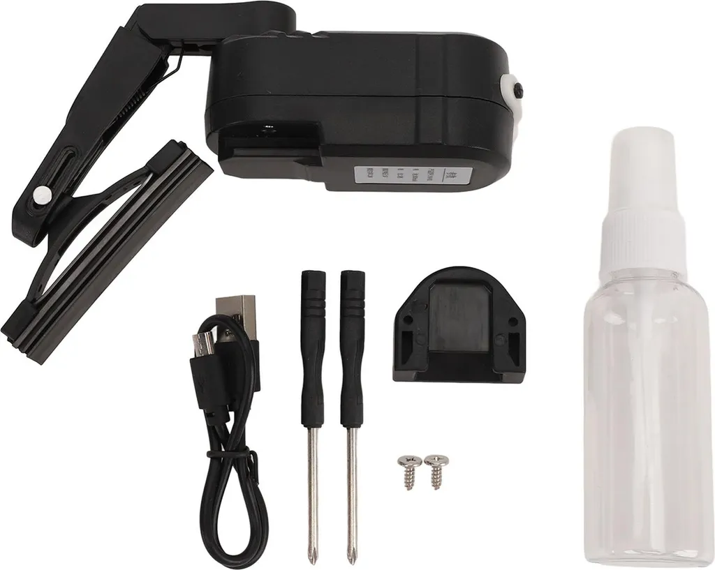 Essuie-casque moto hydrofuge rechargeable à 2 vitesses de balayage