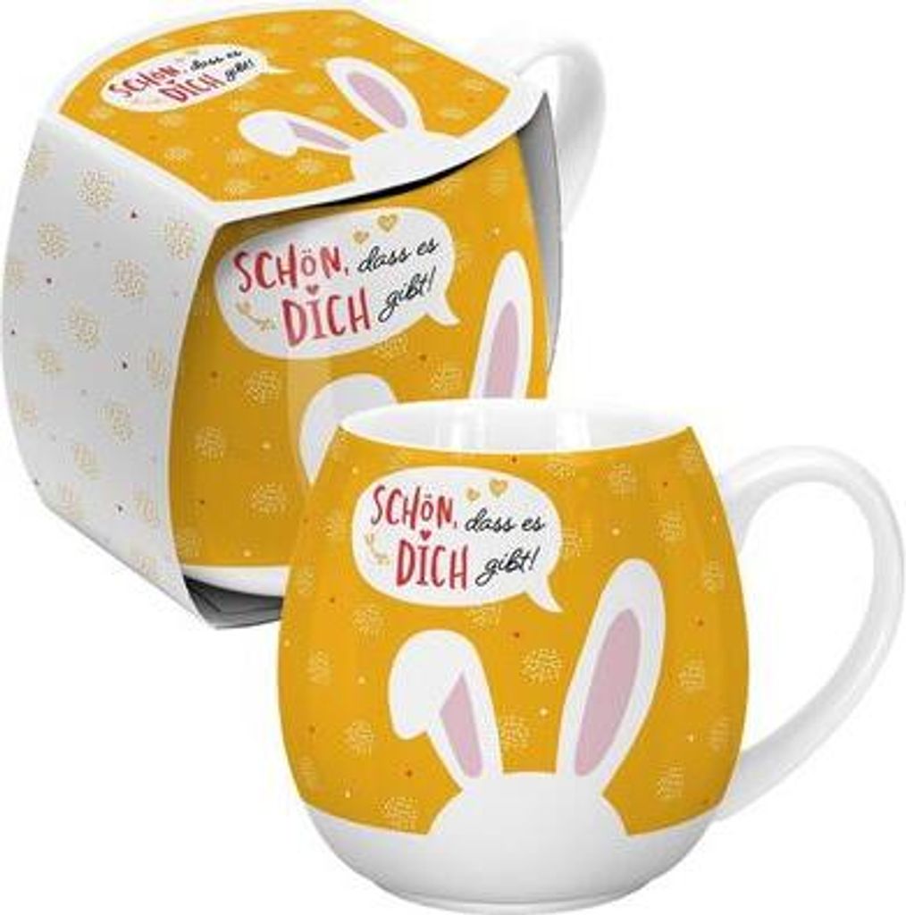 Tasse bauchig "Schön, dass es Dich gibt"