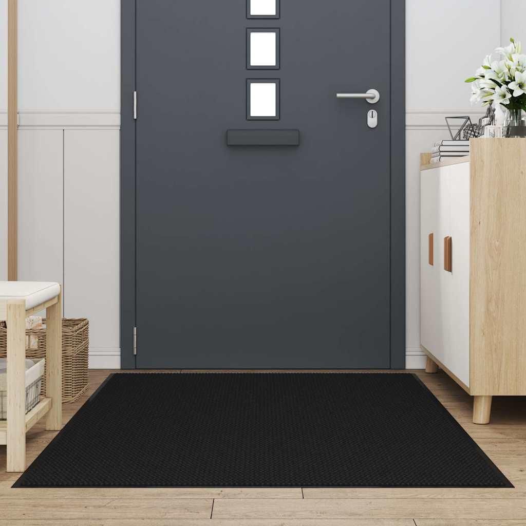 vidaXL Wycieraczka czarna 115x200 cm Zdjęcie produktu 