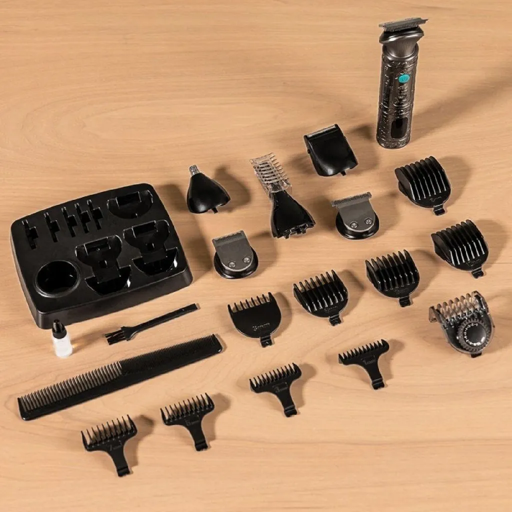 Taille de barbe précise avec la tondeuse Cecotec Samurai Profiling Noir