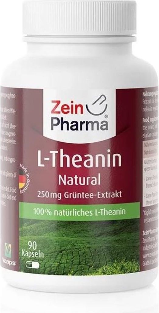 L-Theanin Natural 250 mg Kapseln Zeinpharma 90 St