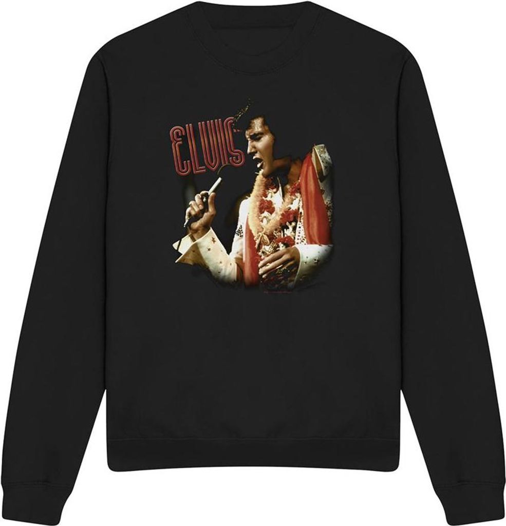 Elvis Presley - "Soulful" Sweatshirt für Herren/Damen Uni TV32653 (S) (Schwarz)