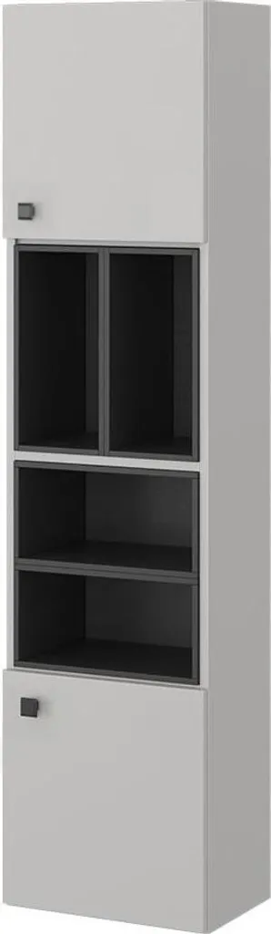 Aménager une petite salle de bain avec le meuble colonne Vicco Gerta Gris