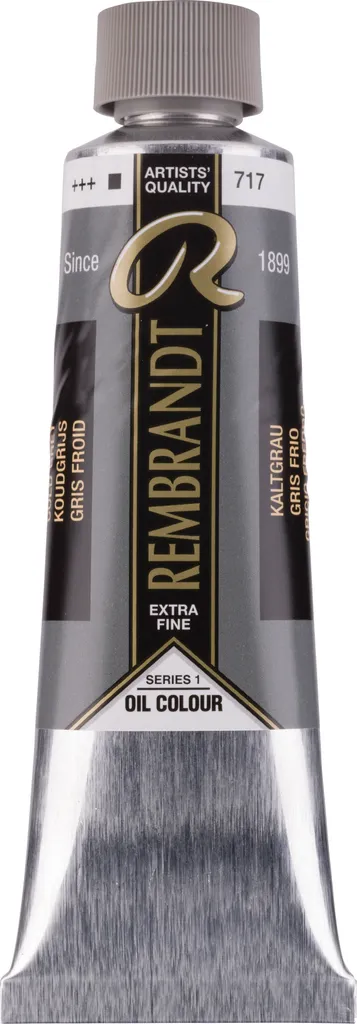 Peinture Huile Rembrandt Gris Froid 717 Haute Résistance Lumière 150ml