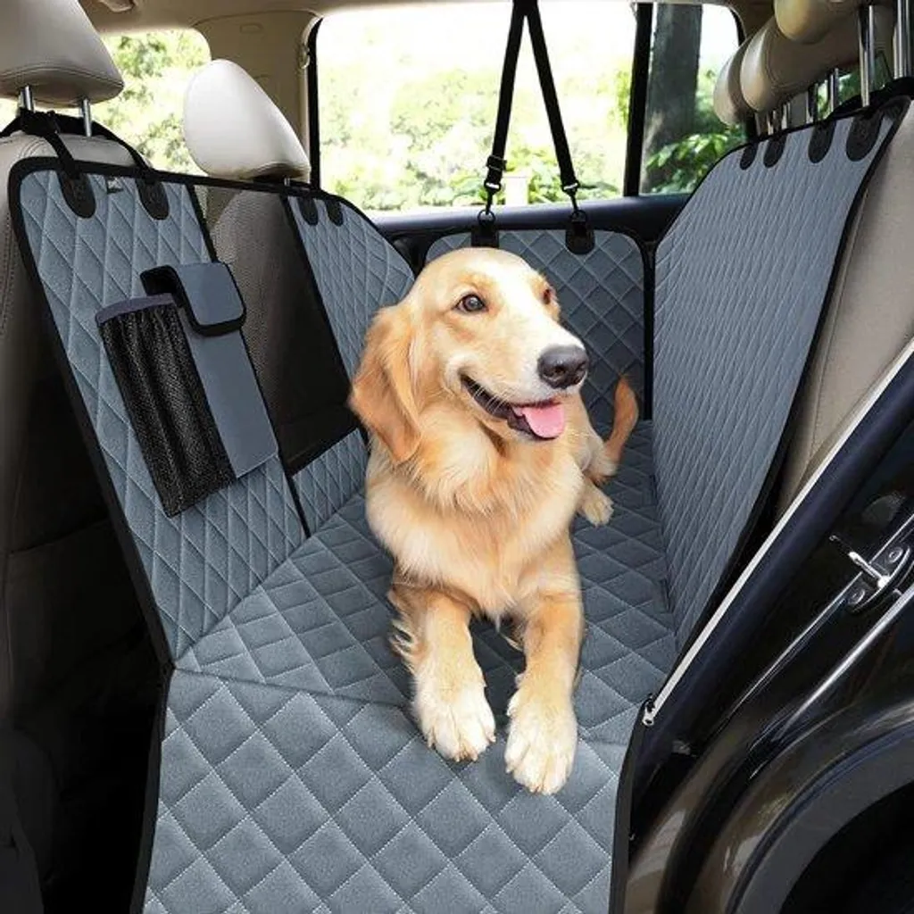 Tapis de transport chien pour voiture noir idéal pour sorties et randonnée