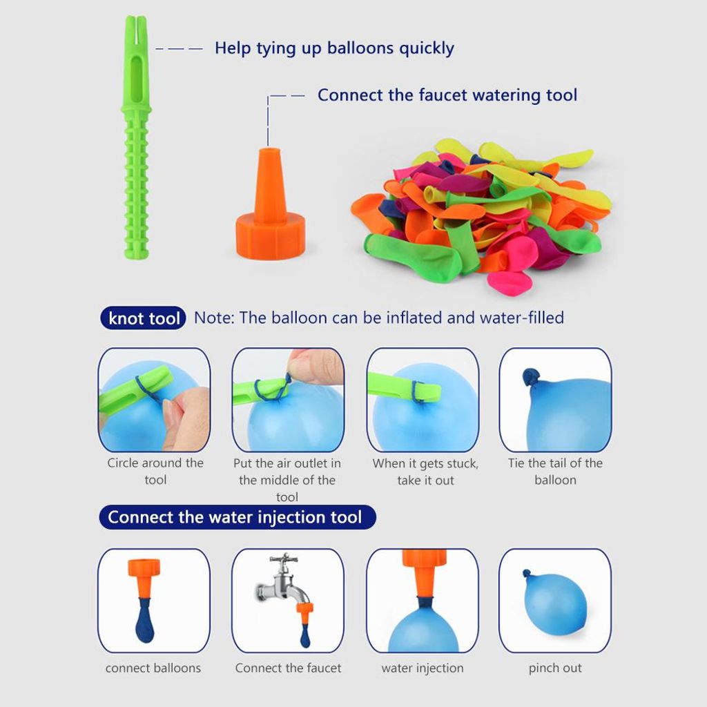 Spritzwasserbombe, Spielzeug, Ballon, Streich, Outdoor-Spiel, Spielzeug, Partyzubehör, Gastgeschenke für Kinder und Erwachsene