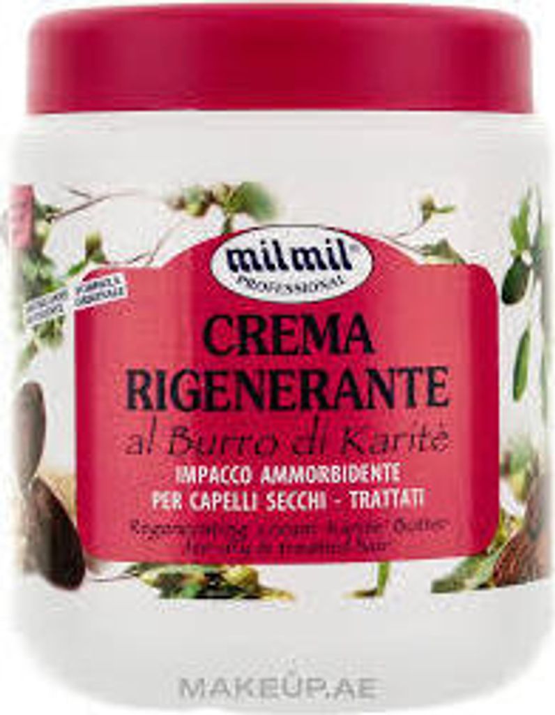 milmil Crema Rigenerante Burro di Karite - 500ml Haarmaske