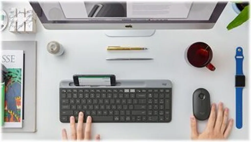 Clavier sans fil multidispositif K580 compact pour ordinateur et mobile