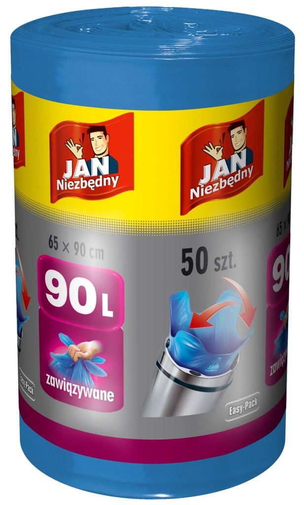 EASY PACK 90-Liter-Müllsäcke zum Zuknoten, JAN NIEZBĘDNY, Produktbild 
