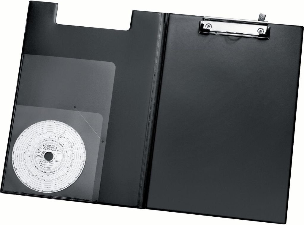 VELOFLEX Clipboard aus Kunststoff-Folie Komfort Metallklemme schwarz DIN A4