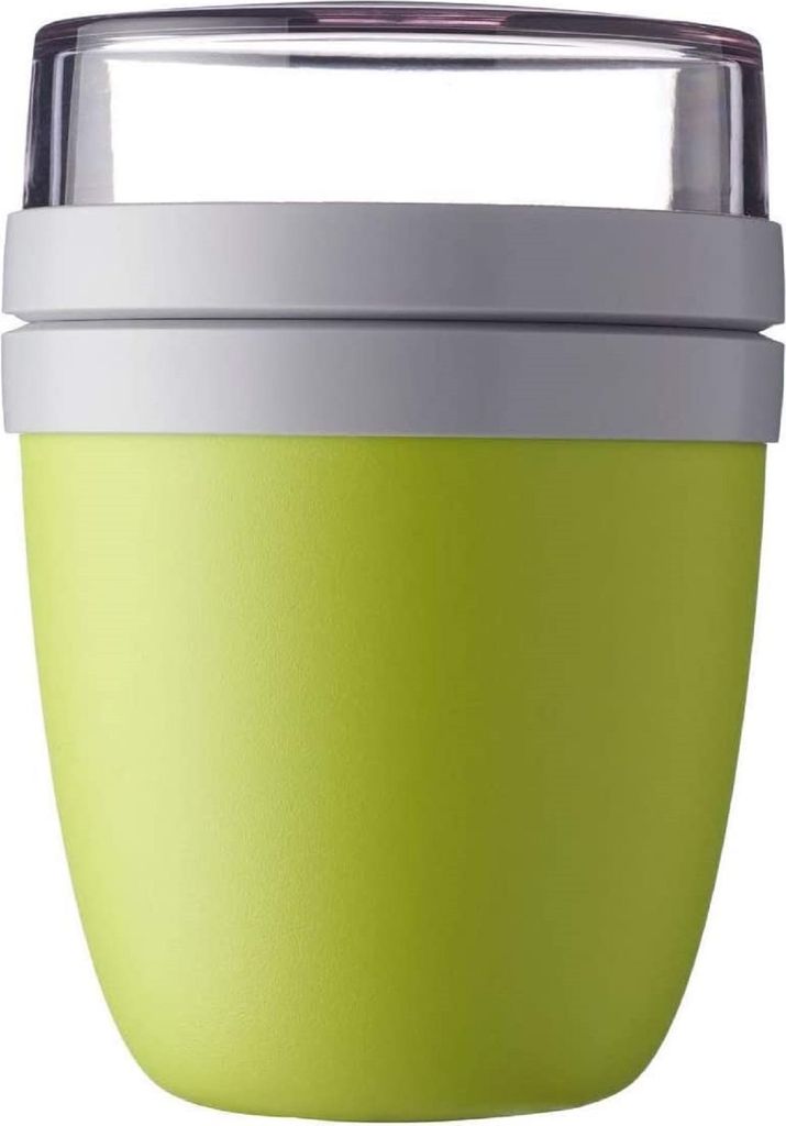 Mepal Ellipse Set Di 2 Contenitori Per Pranzo - 300ml E 500ml, Portatile A Doppio Strato Per Yogurt E Cereali, Adatto A Microonde E Lavastoviglie, Colore Vivid Mauve - 2