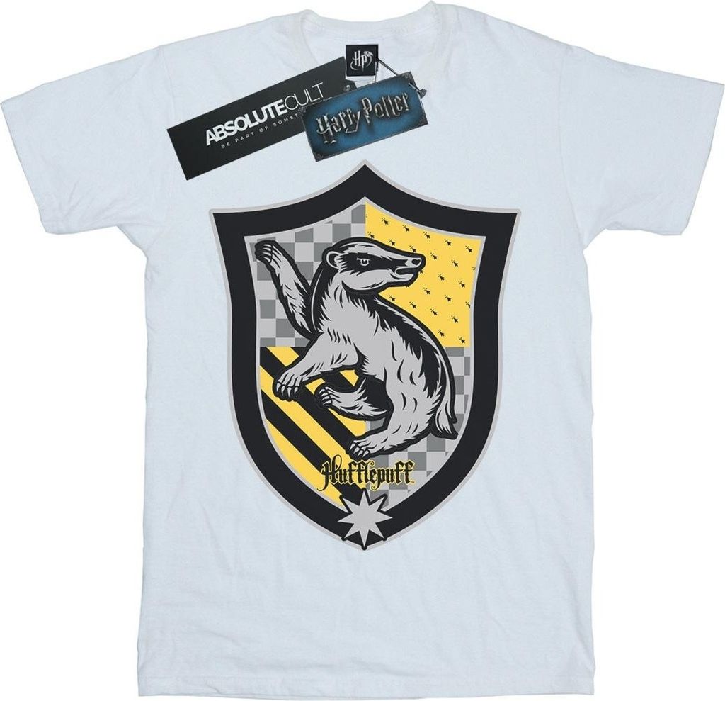Harry Potter - "Hufflepuff" T-Shirt für Herren BI29969 (3XL) (Weiß)
