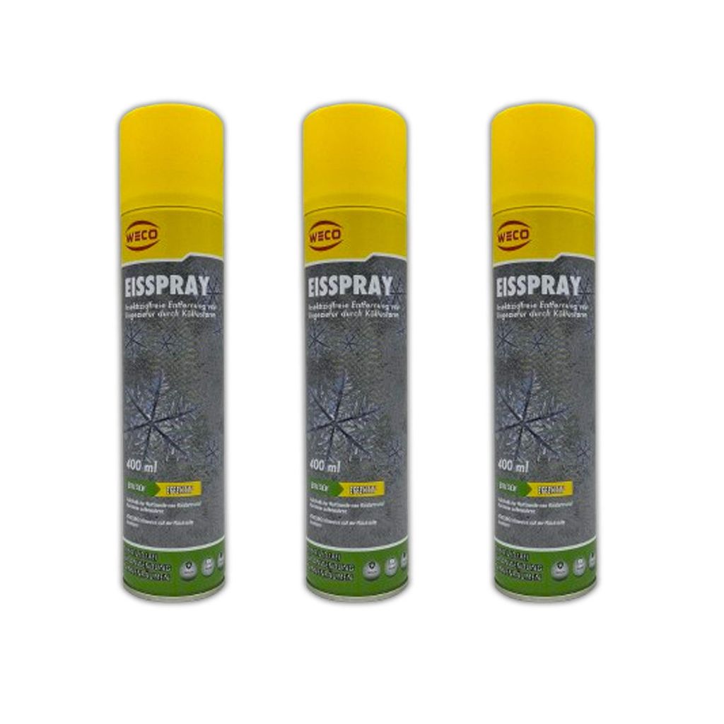 3x Eisspray gegen Ungeziefer Vereist bei - 45°C 400ml Insektenspray Ungezieferspray Insekten Fliegen Spray