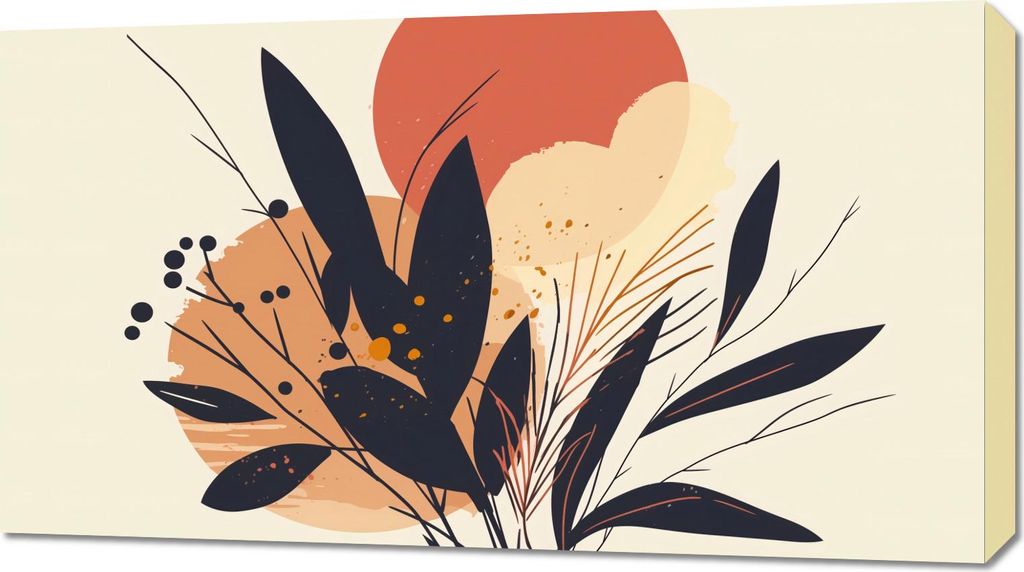 Bild 90x50cm Sonnenuntergang in Farbe