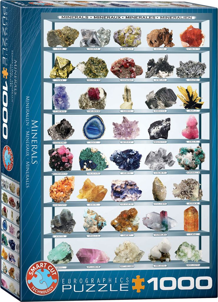 1000 Teile Puzzle Schätze der Erde Mineralien