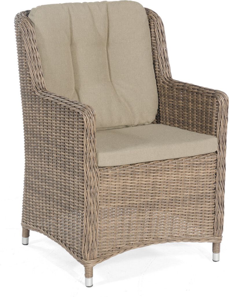 Sonnenpartner Garten-Sessel Avatar Aluminium mit Polyrattan rustic-stream Gartenstuhl Hochlehner