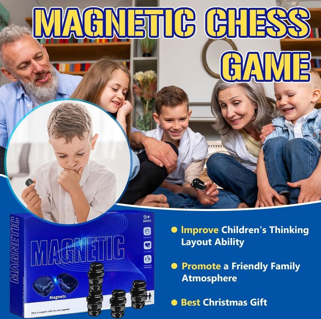 Magnetisches Schachspiel, 20 Stück Magnetspiel Puzzle Produktbild 3