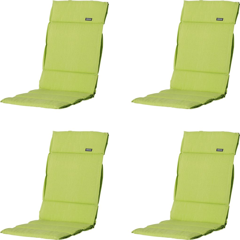 Madison - Gartenkissen Fiber Deluxe Panama lime - Ca. 125x50 cm - 4er-Set