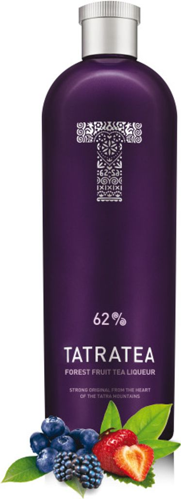 Tatratea 62 Forest Fruit Tea Liqueur 700ml 62% Vol. Produktbild 