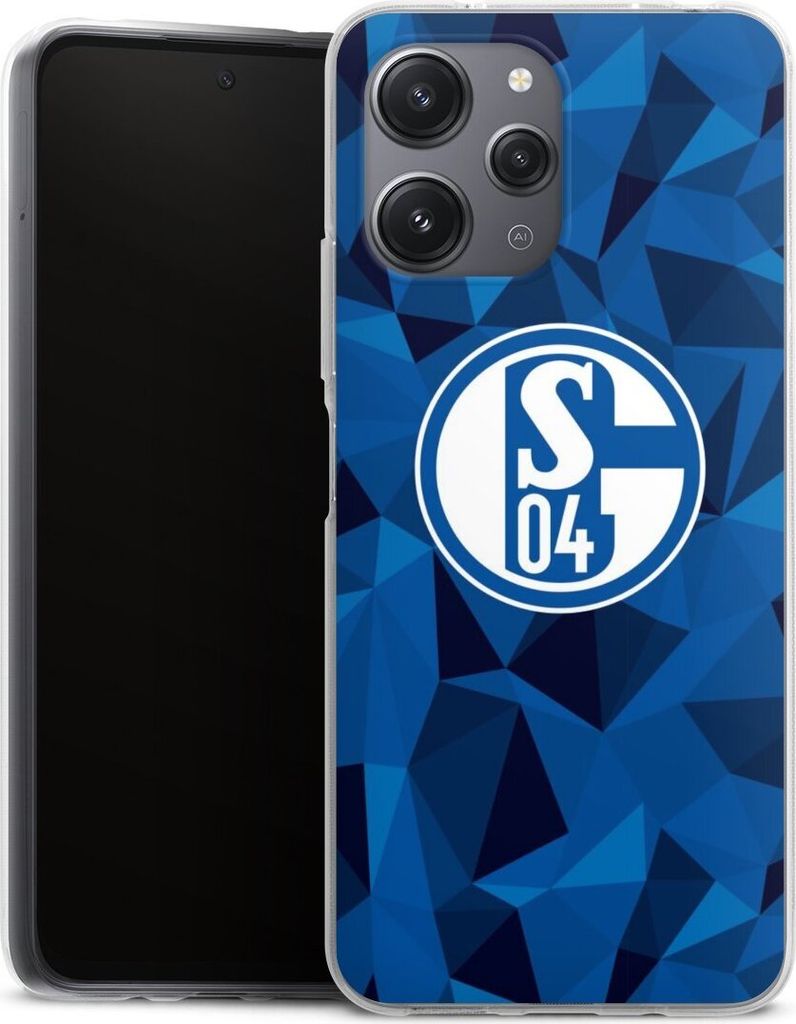 DeinDesign Handyhülle für Xiaomi Redmi 12 Silikon Hülle Case Smartphone Schutzhülle Camouflage FC Schalke 04 Muster