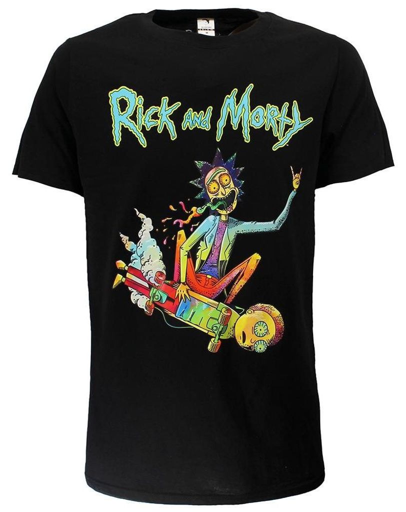 Rick and Morty Psychedelic Rick Epic Skateboard T-Shirt – offizielles Merchandise - S