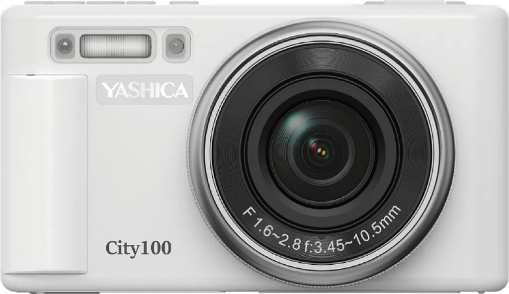 Yashica City 100 avec Capteur CMOS 72 MP et Vidéo 5K Ultra HD Argent