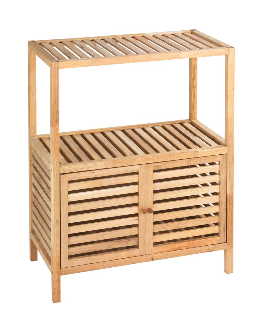 WENKO Regal Holz mit 2 Türen NORWAY Regalsystem Stand Produktbild 