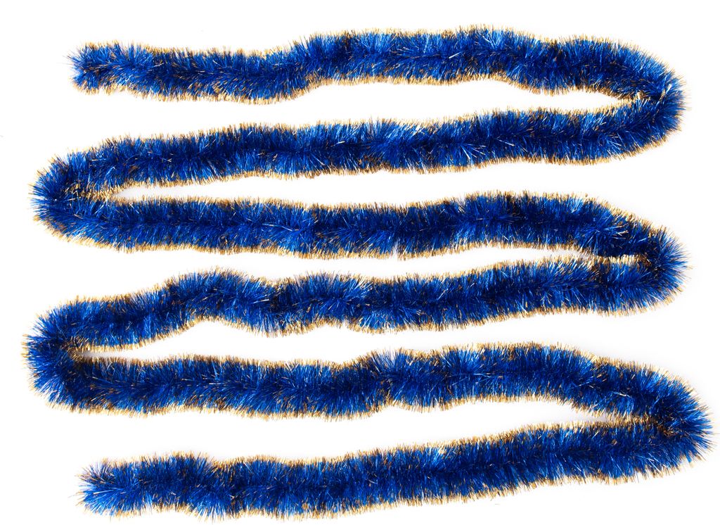 Girlande Lametta Doxa Marineblau-Gold Ø 70 mm x 6 m