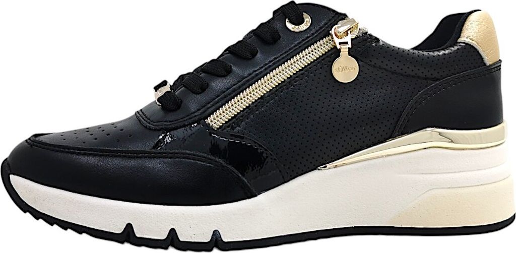 s.Oliver sportlicher Schnürer Schwarz in Gr. 40