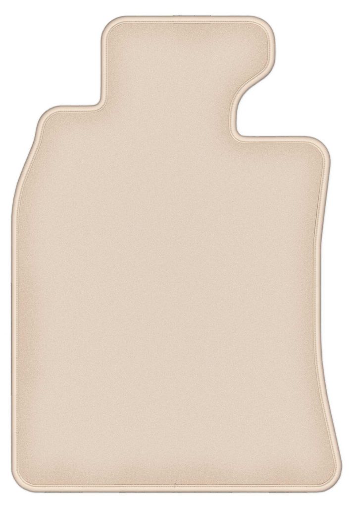 DURBAN Beige Velours-Fahrerfußmatte für Mini Cooper R52 Cabrio (2004-2008)