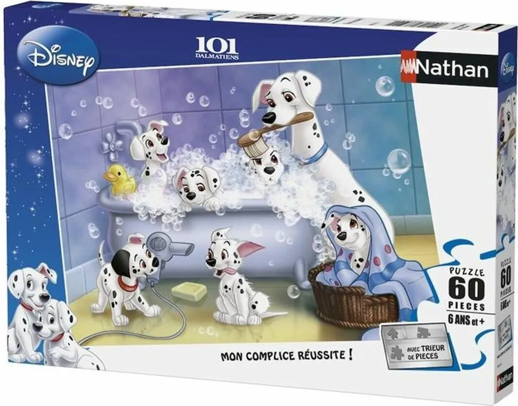 Puzzle Nathan Les 101 Dalmatiens Disney - Jeu éducatif de 100 pièces