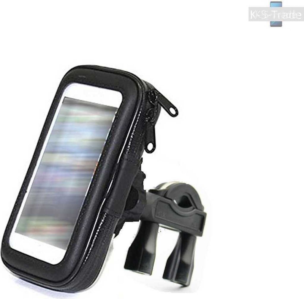 K-S-Trade Fahrrad-Halterung kompatibel mit Samsung Galaxy S10 (Dual-SIM) Handy-Halterung Halter Lenkstange Fahrradhalterung Motorrad Bike Mount