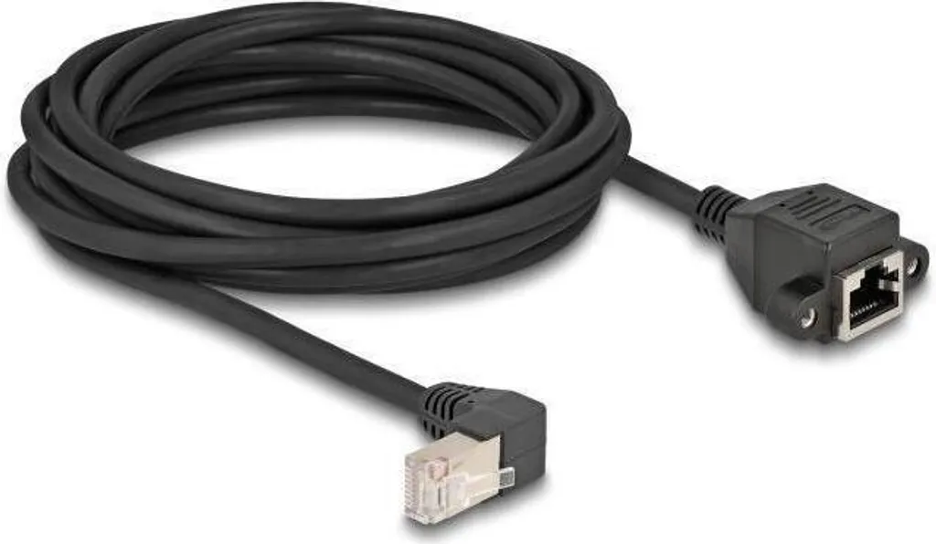 Prolunga Ethernet Delock 90° S/FTP Cat.6A | Performance Gaming 10Gbps - 2