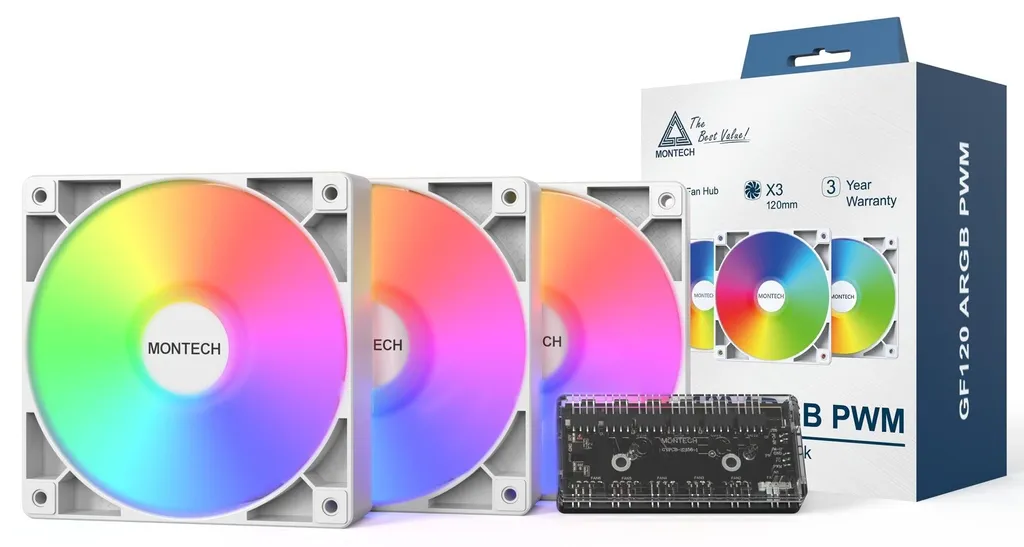 Dites stop à la surchauffe avec le Pack 3 Montech GF120 PWM ARGB PC