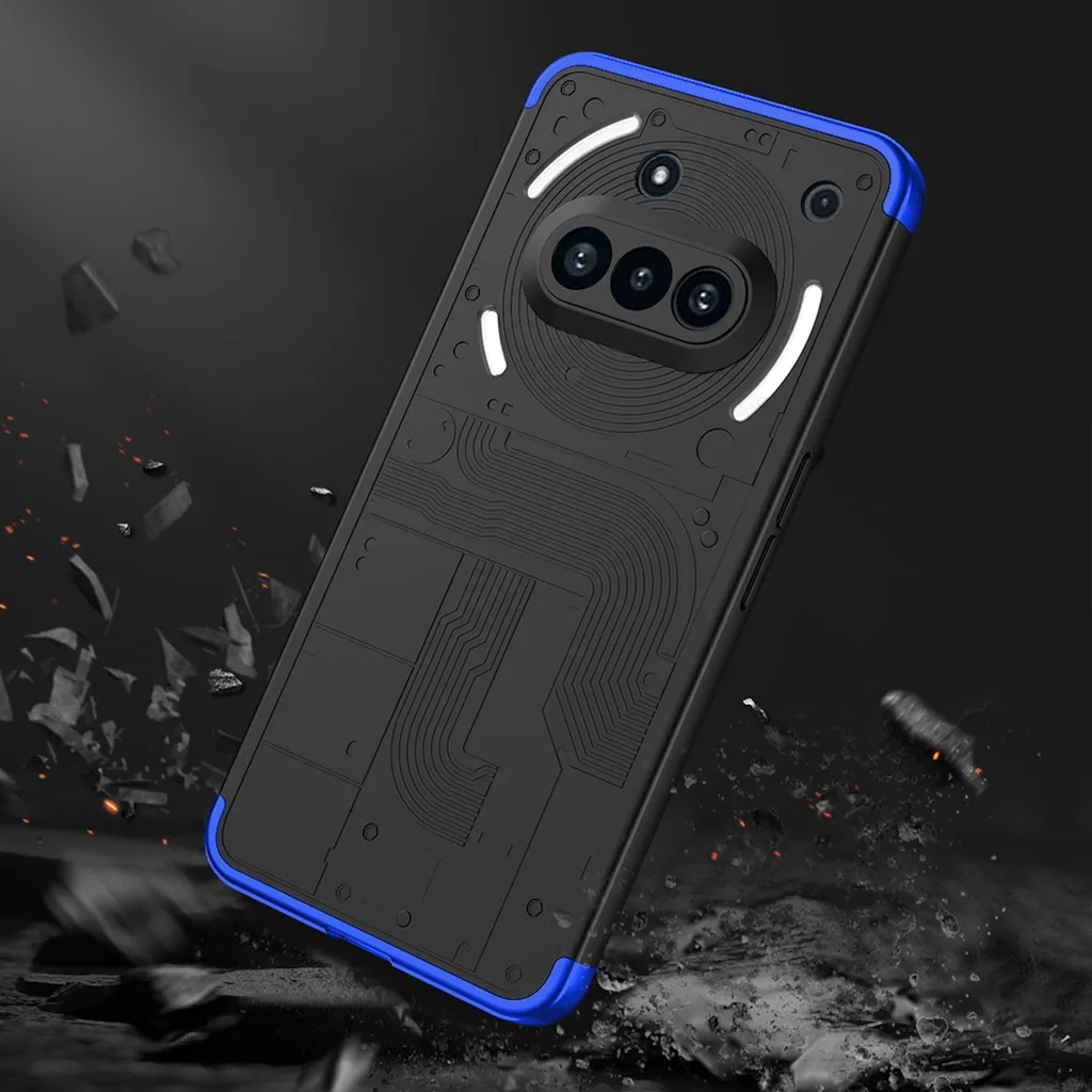 Custodia GKK Nothing Phone 3a Blu: Raffinatezza e Sicurezza Totale - 3