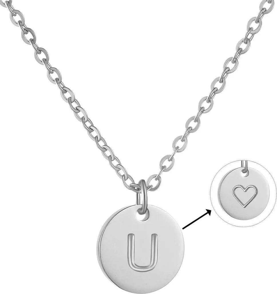 Collana Iniziale Lettera Acciaio e Oro: Robusta ed Elegante