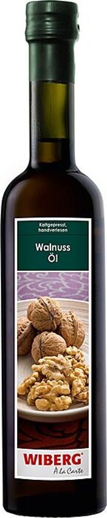 Wiberg Walnuss Öl Kaltgepresst intensiver Geschmack Flasche Produktbild 