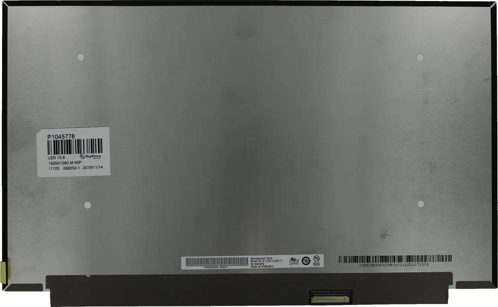 Ricambio Schermo PC 15.6 Pollici 144Hz IPS 40 Pin - Qualità Garantita