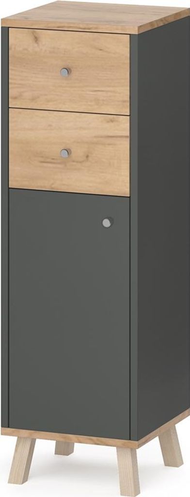 Meuble salle de bain Vicco Senyo Anthracite 30x95cm avec Image du produit 