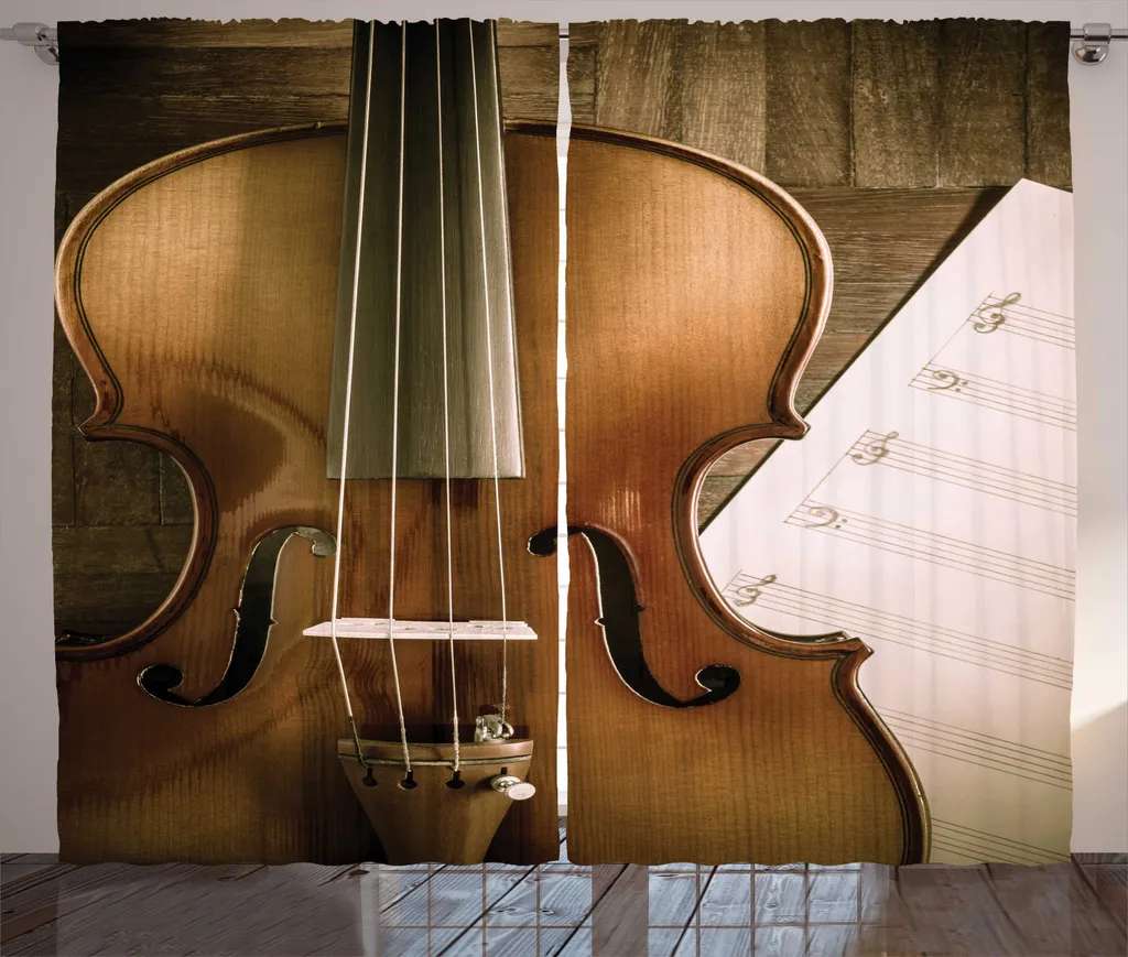 Grand rideau violon pour habiller vos fenêtres avec style 280x225 cm