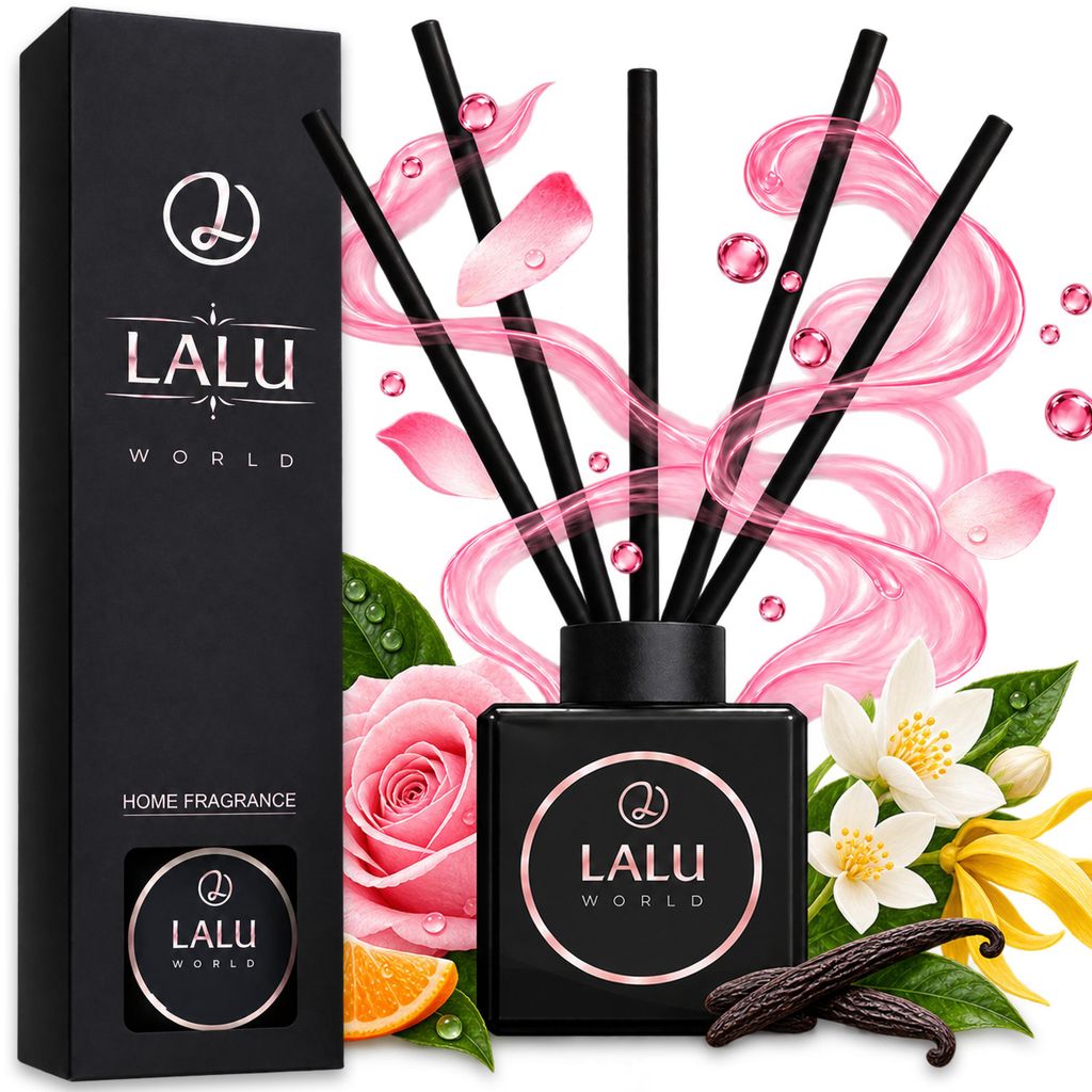 LALU World Duftdiffuser Mademoiselle 110ml Duftstäbchen Produktbild 