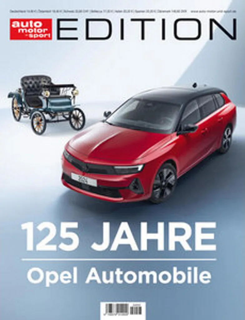 Opel 125 ans : Revue Auto Motor und Sport 03/2024 Dossier Historique