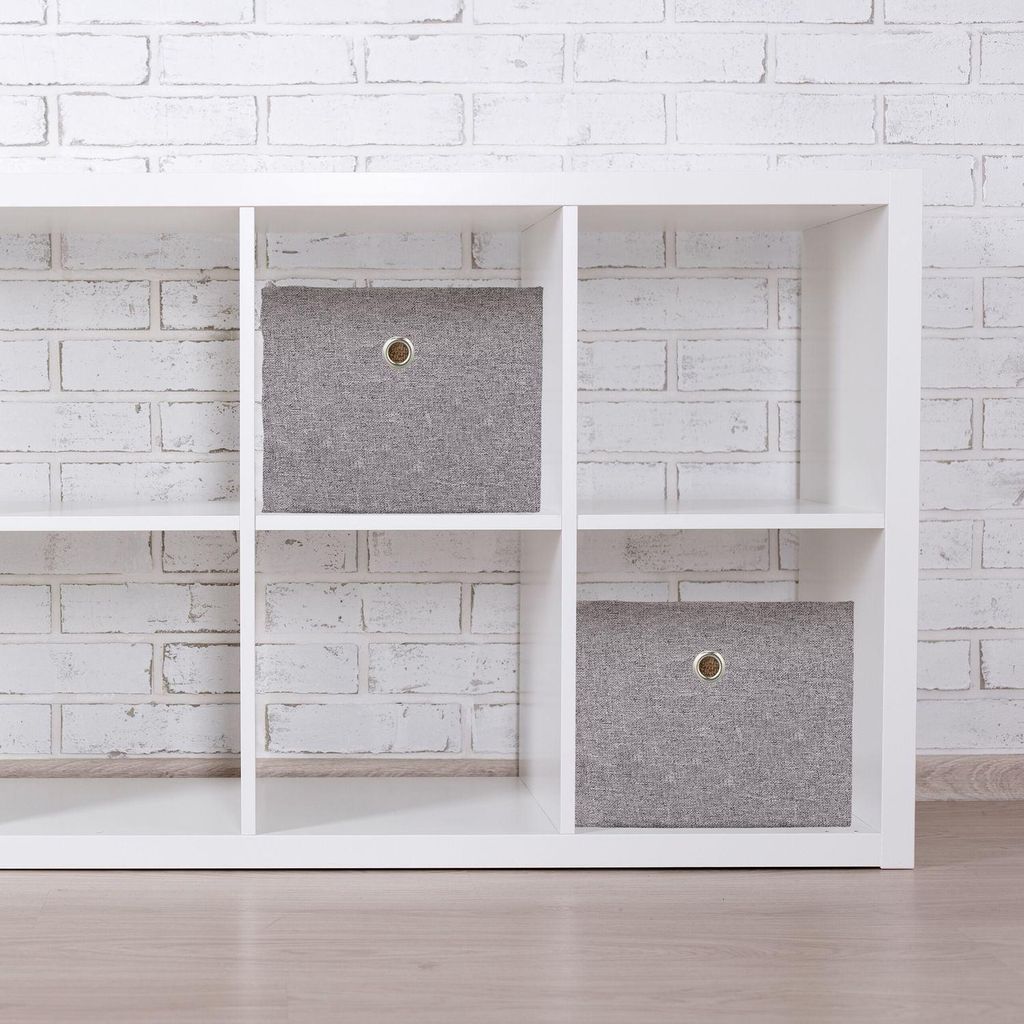 Aufbewahrungsboxen 2er-Set - Mehrfarbige Stoff-Organizer