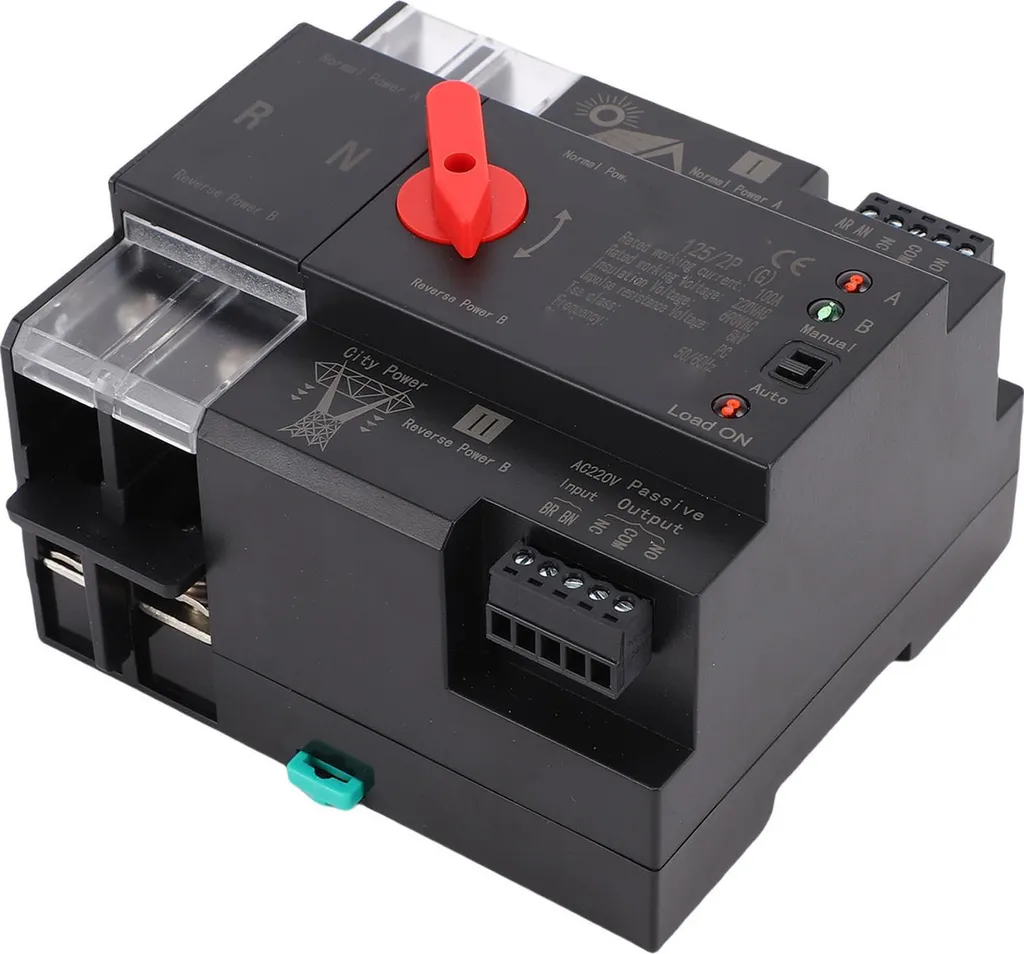 Inverseur de source automatique 2P 100A pour installation solaire PV