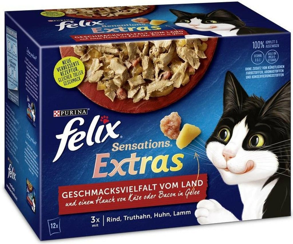 Felix Sensations Extras Geschmacksvielfalt vom Land | 12x85g