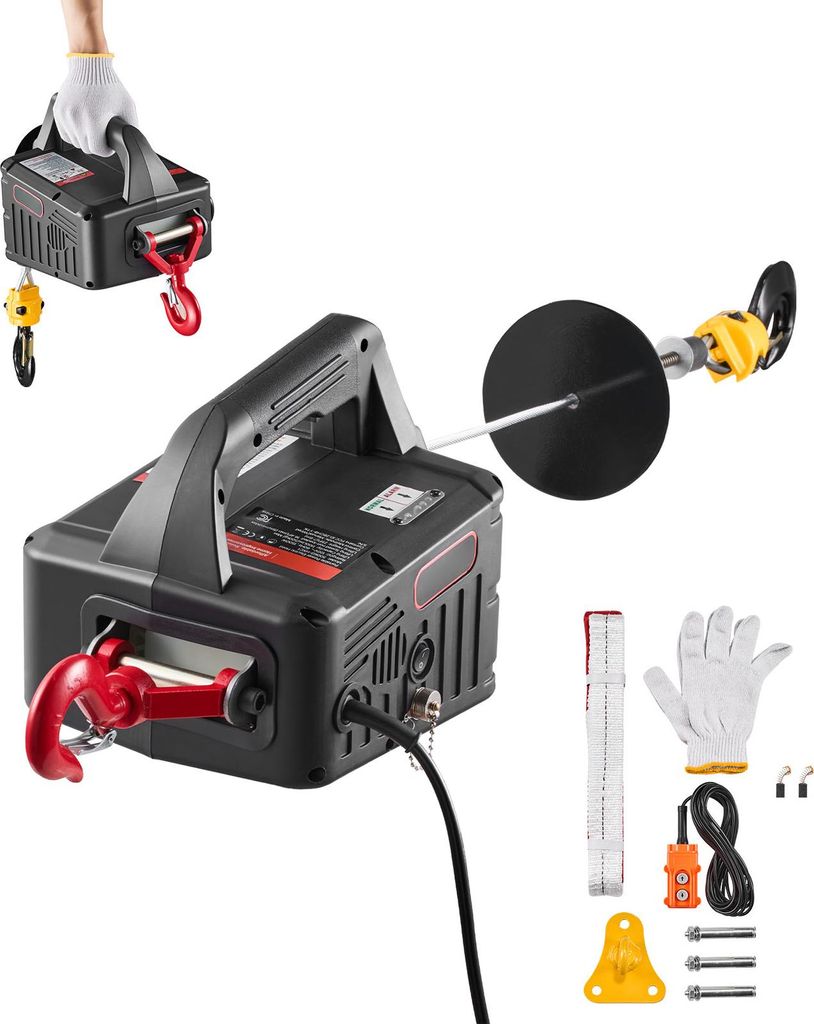 SucceBuy Elektrische Seilwinde, 2-in-1 Hebezeug, 500 kg Produktbild 