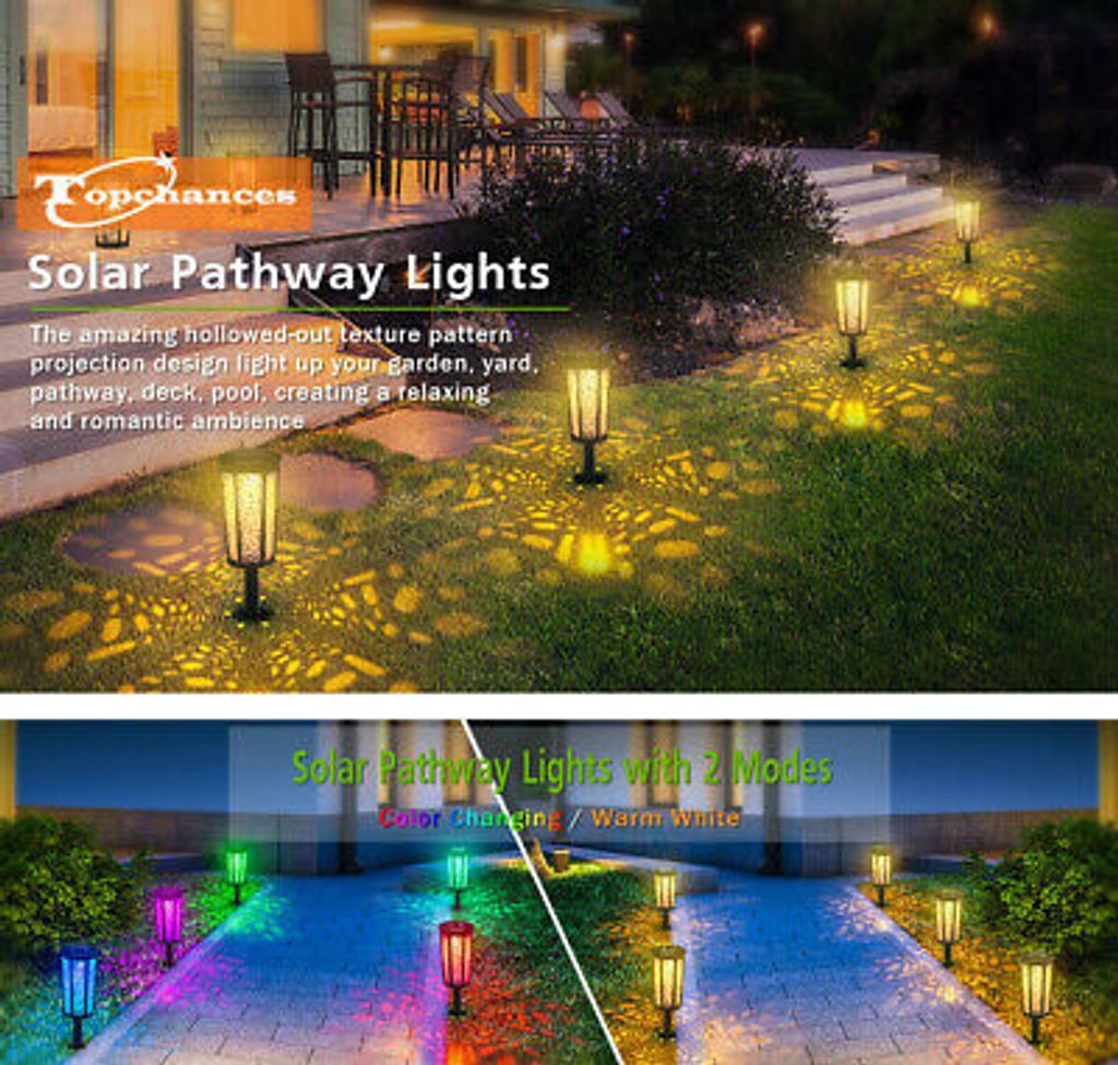 Solarleuchten Für Den Garten – 2er Set, IP65 Wasserdicht, Mit 3 Lichtmodi, 2200 MAh Akku