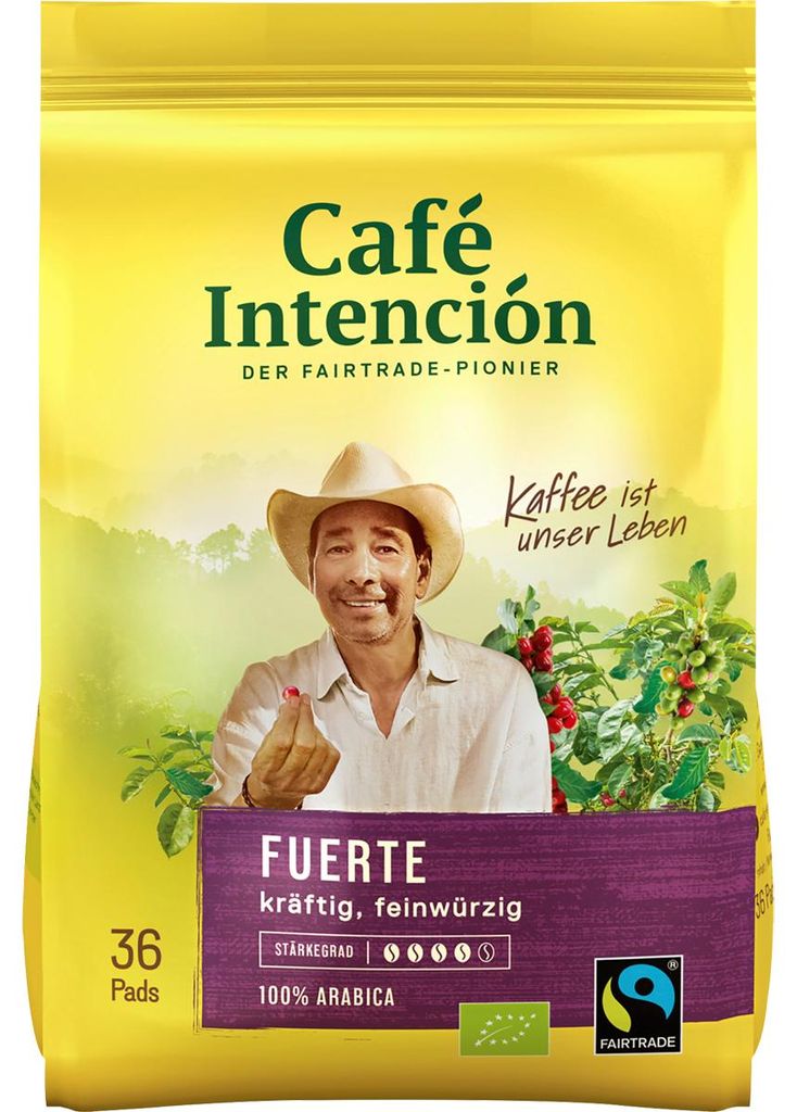 Cafe Intencion Fuerte mocna kawa w kapsułkach o delikatnym Zdjęcie produktu 