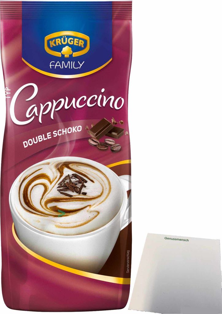 Krüger Family Cappuccino Double Choco (500g Beutel) + usy Produktbild 